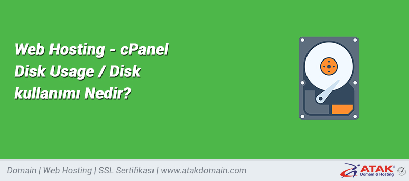Web Hosting - cPanel Disk Usage / Disk kullanımı Nedir?