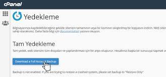 Cpanel Yedek Alma | Atak Domain Hosting