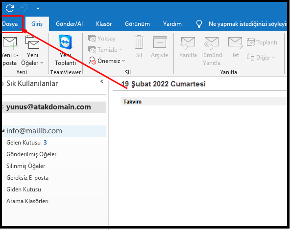 Outlook 2013 ve 2010  MailLB Yapılandırma | Atak Domain Hosting