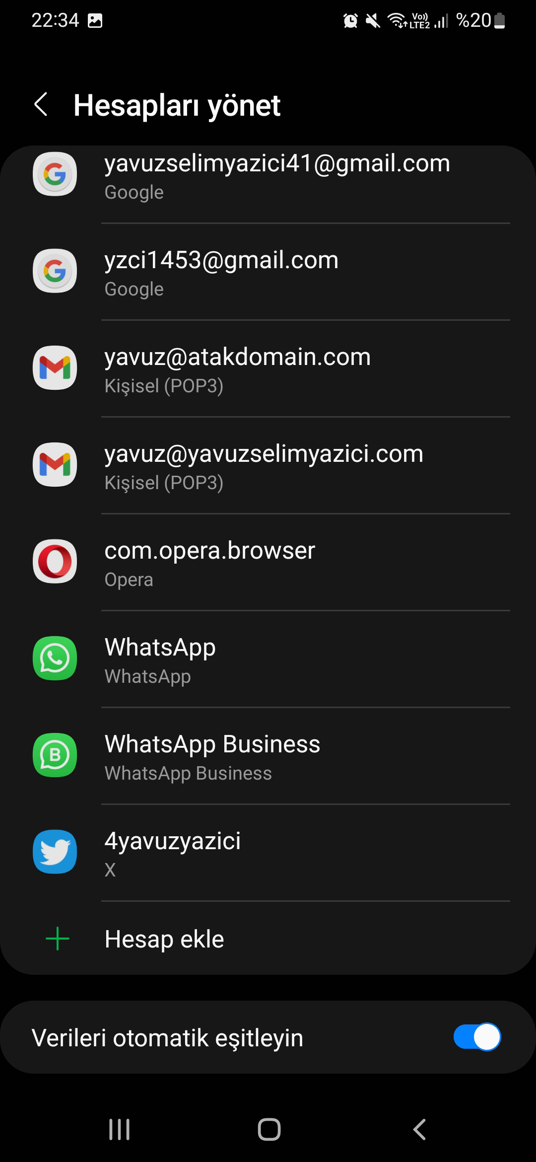 Android Mail Kurulumu - Atak Domain