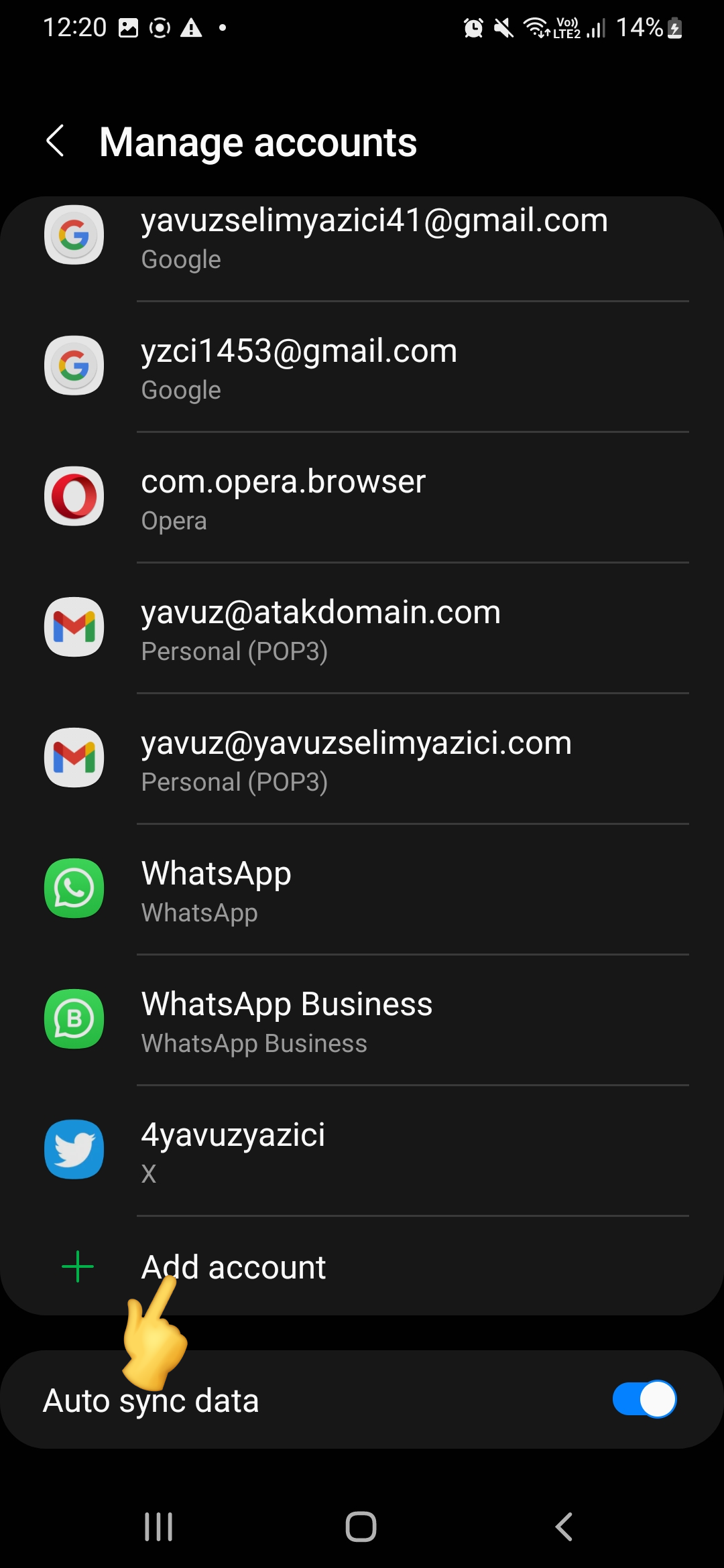 Android Mail Setup - Atak Domain