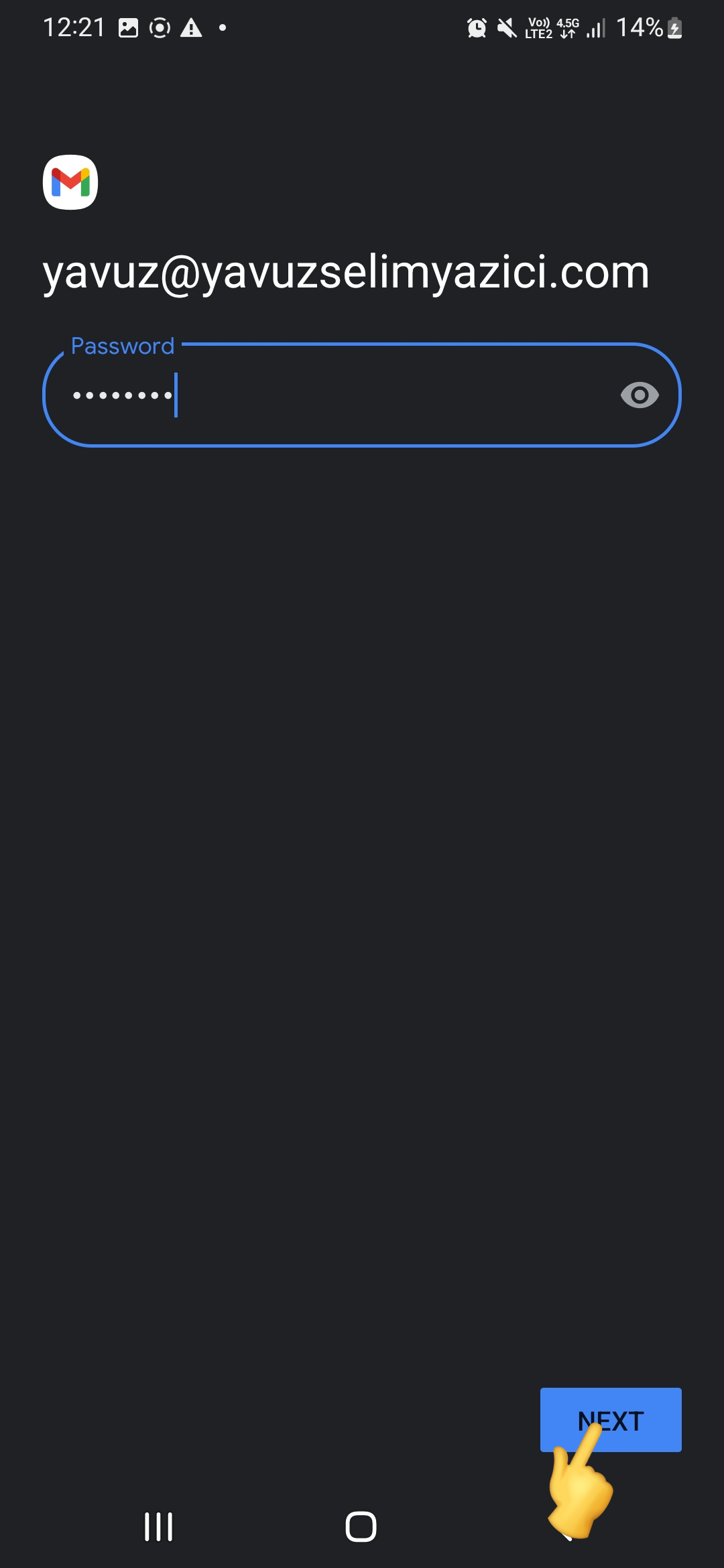 Android Mail Setup - Atak Domain