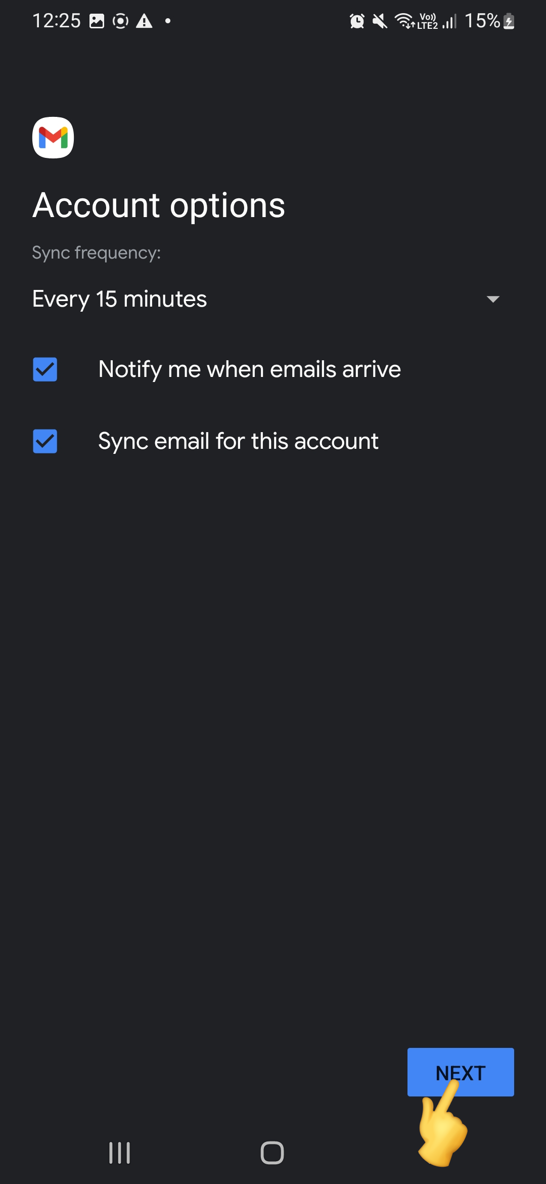 Android Mail-Setup - Atak Domain