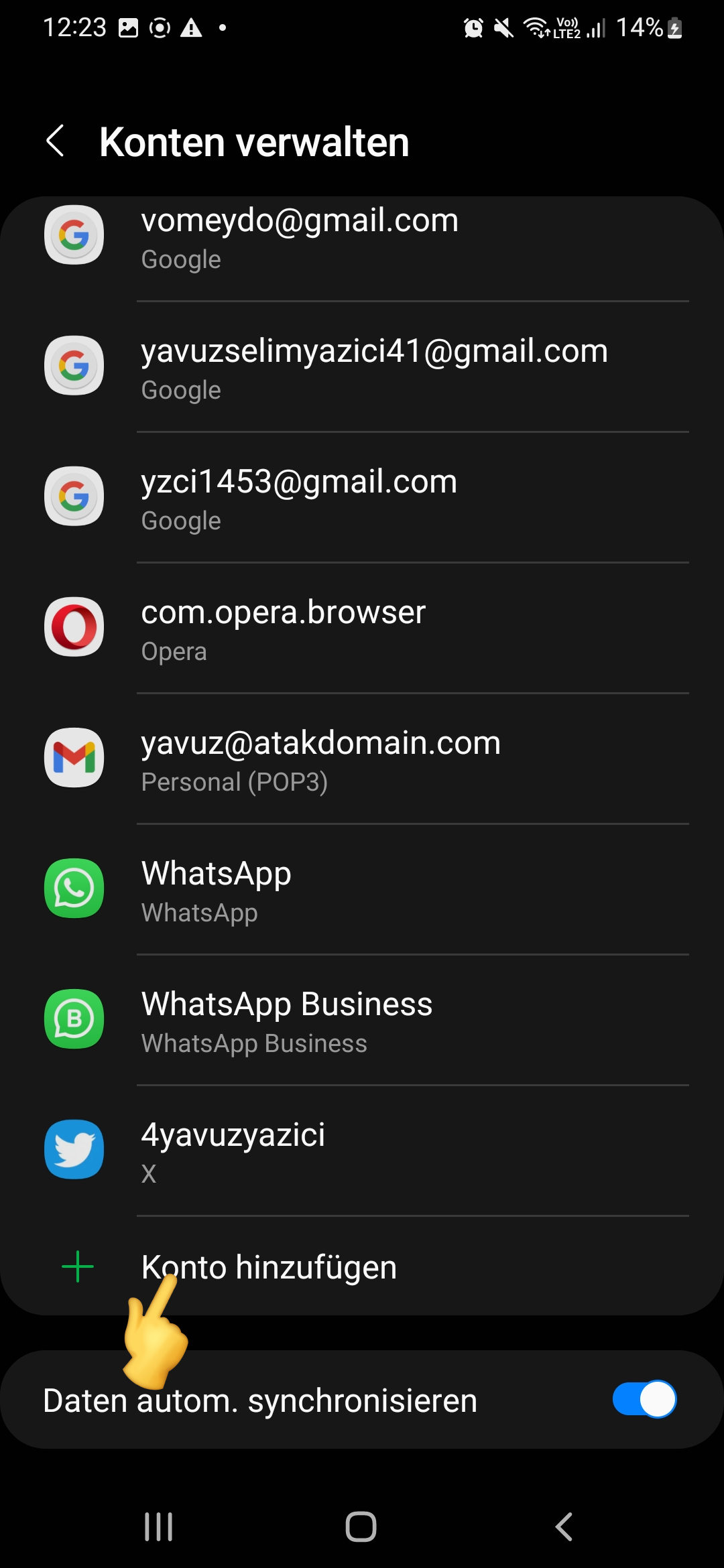Android Mail-Setup - Atak Domain