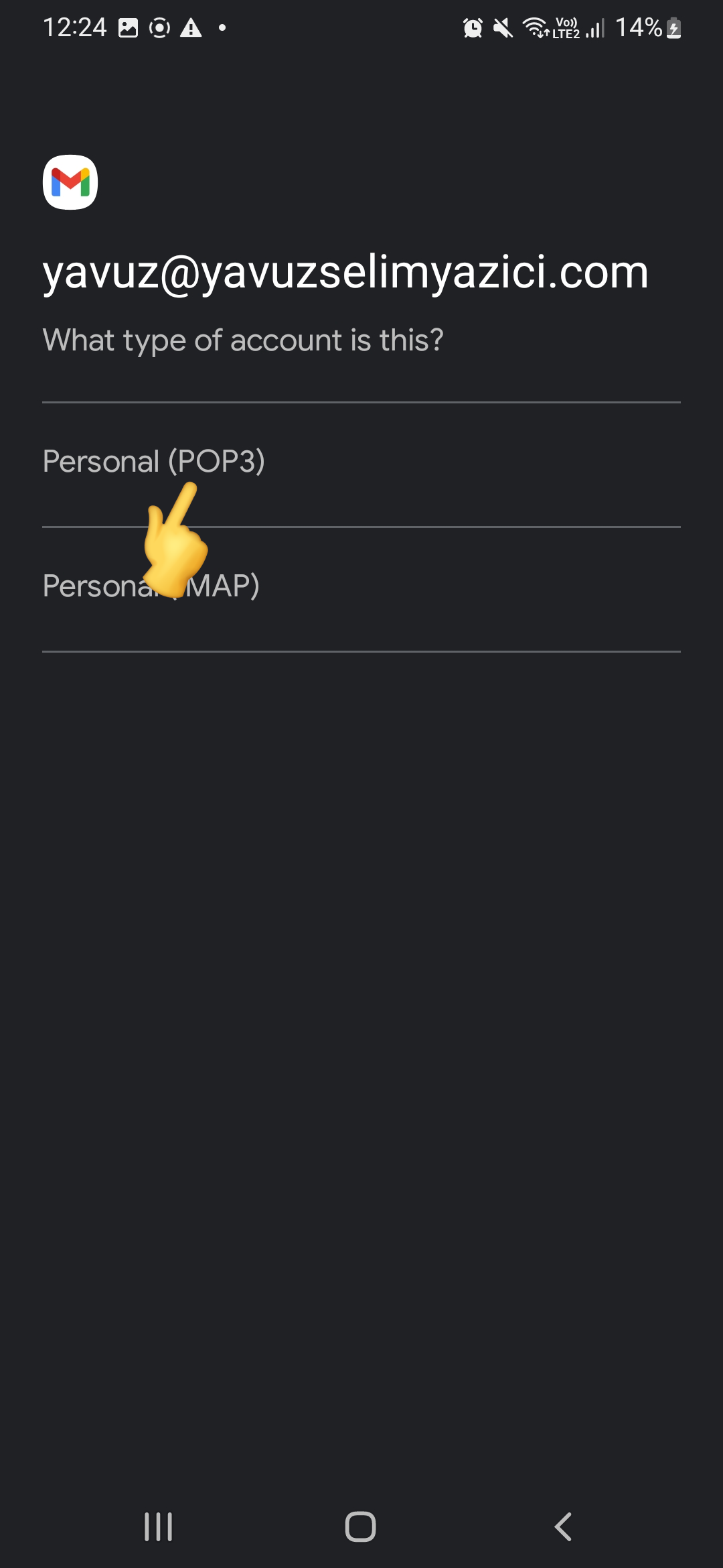 Android Mail-Setup - Atak Domain