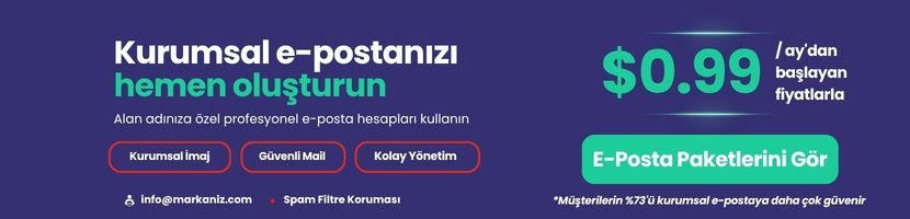 Kurumsal E-Posta Satın Al | G&uuml;venli ve Profesyonel Mail Hizmeti