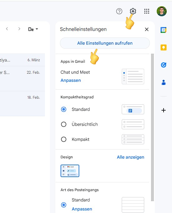 Hinzufügen einer E-Mail-Signatur in Gmail - Atak Domain