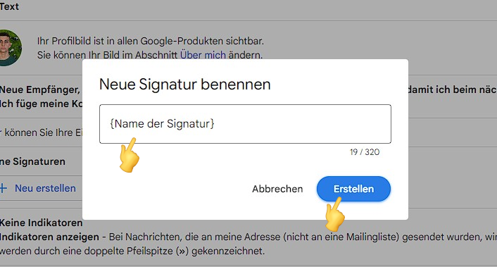 Hinzufügen einer E-Mail-Signatur in Gmail - Atak Domain