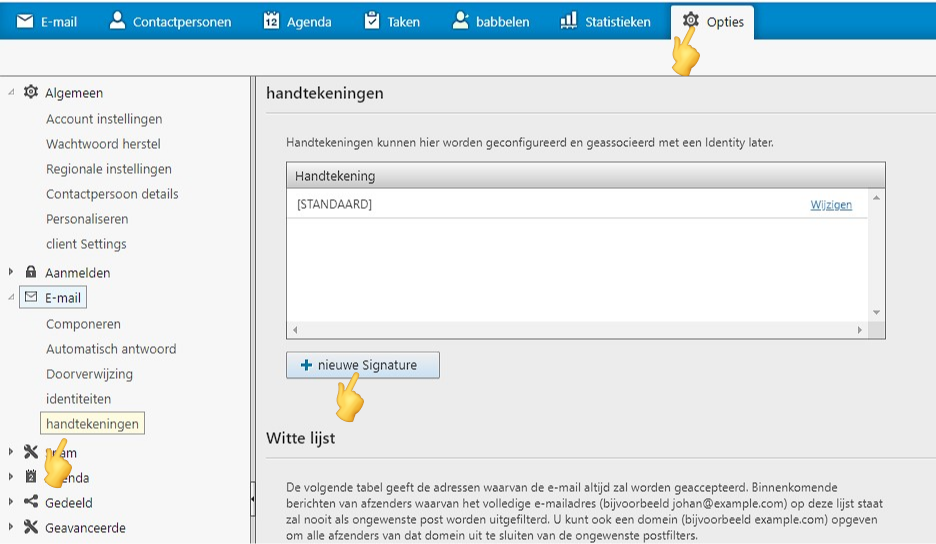 Hinzufügen einer E-Mail-Signatur in Maillb - Atak Domain