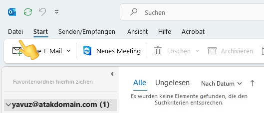 Hinzufügen einer E-Mail-Signatur in Outlook - Atak Domain