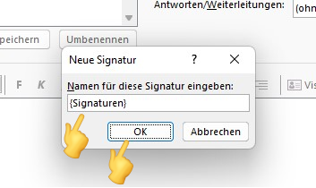 Hinzufügen einer E-Mail-Signatur in Outlook - Atak Domain