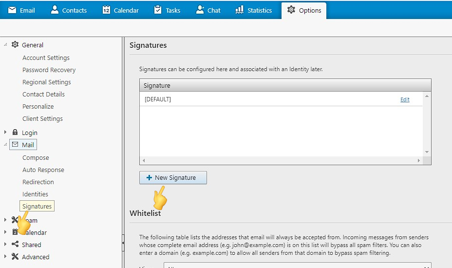 How To Add Mail Signature In Maillb - Atak Domain