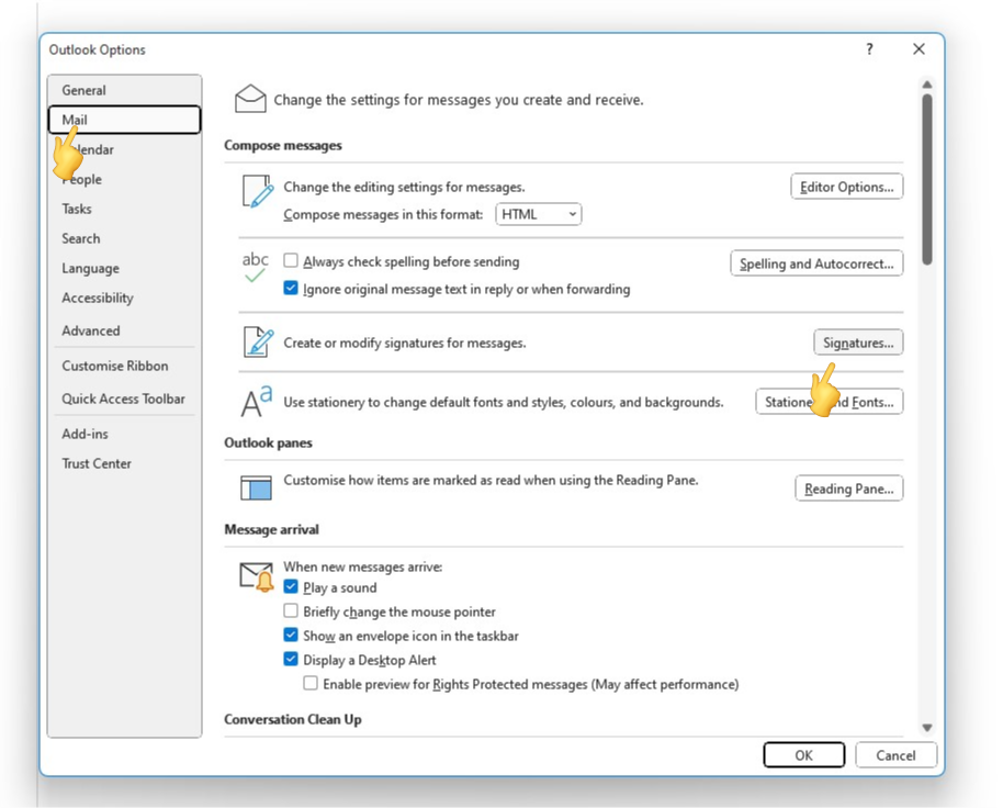 How To Add Mail Signature In Outlooku - Atak Domain
