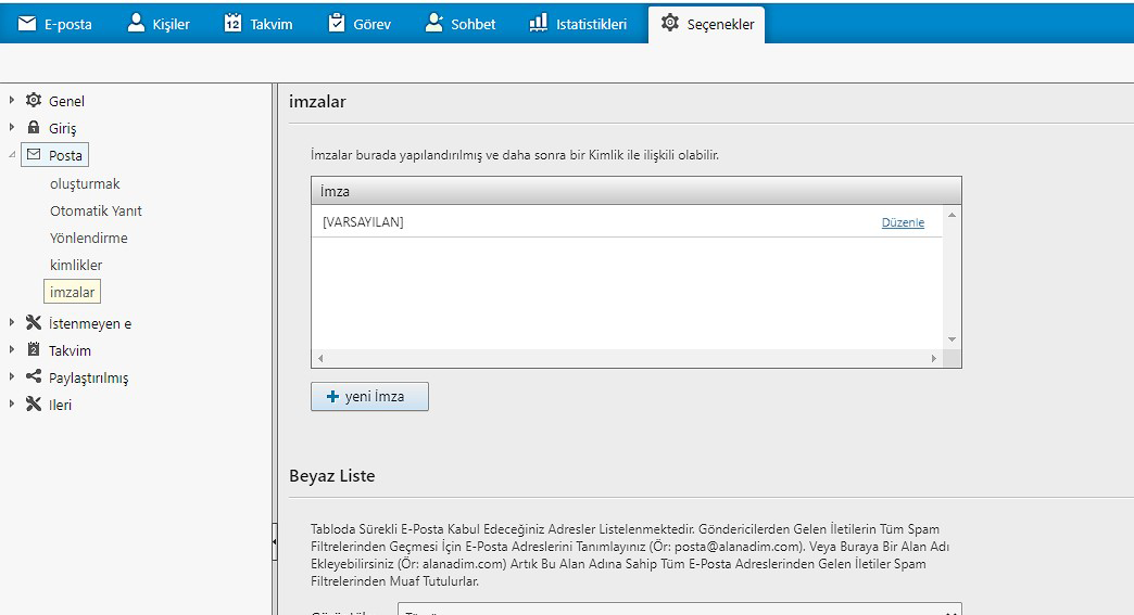 MailLB'de Email İmzası Ekleme - Atak Domain