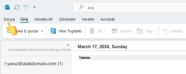 Outlook'ta Email İmzası Ekleme - Atak Domain