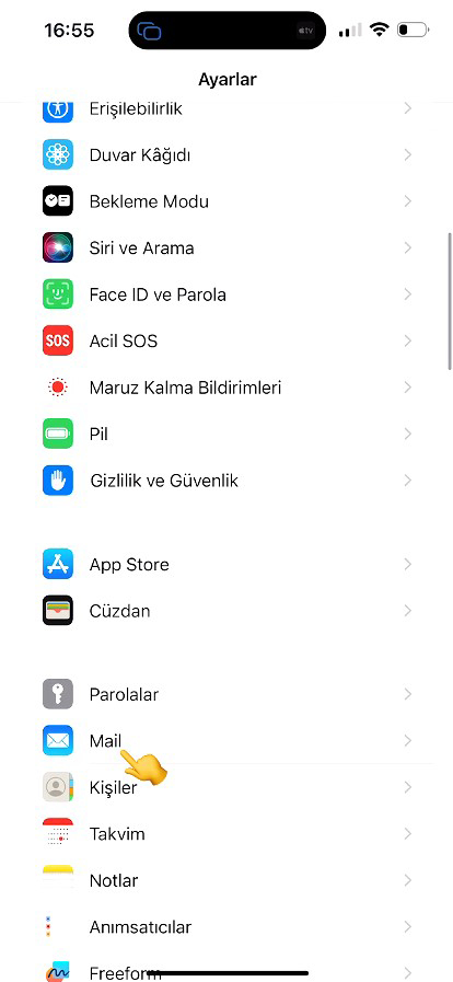 iPhone Mail Kurulumu - Atak Domain