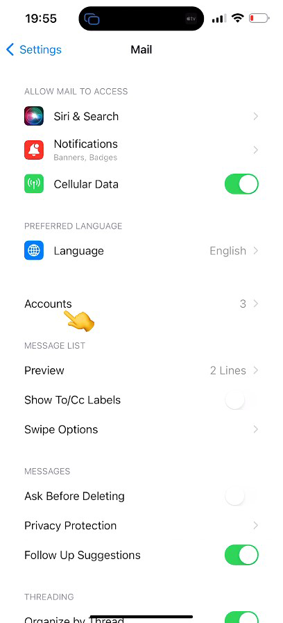 How to add email to iPhone - Atak Domain