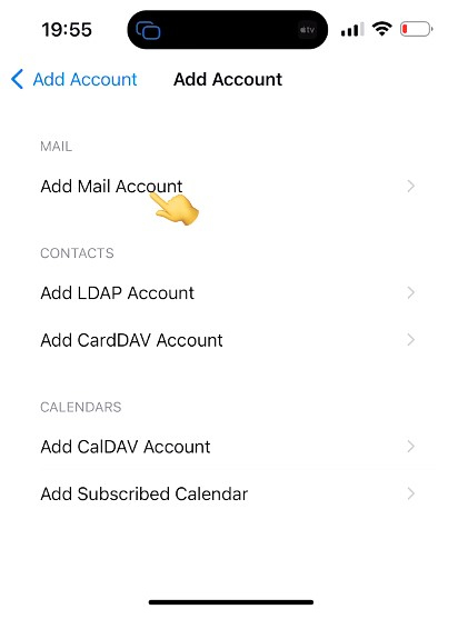 How to add email to iPhone - Atak Domain