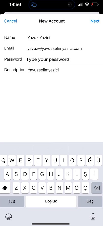 How to add email to iPhone - Atak Domain