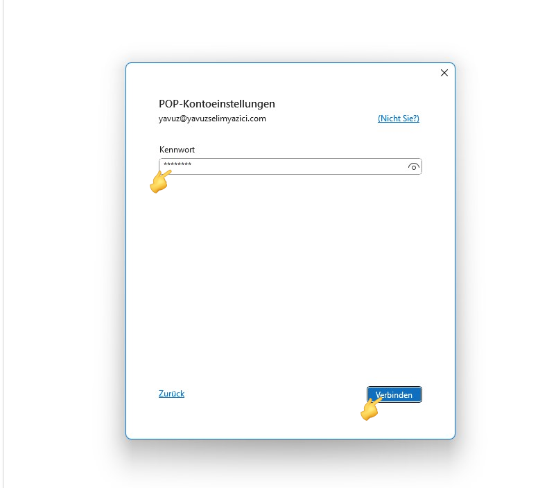 Outlook Mail Einrichtung  – Atak Domain