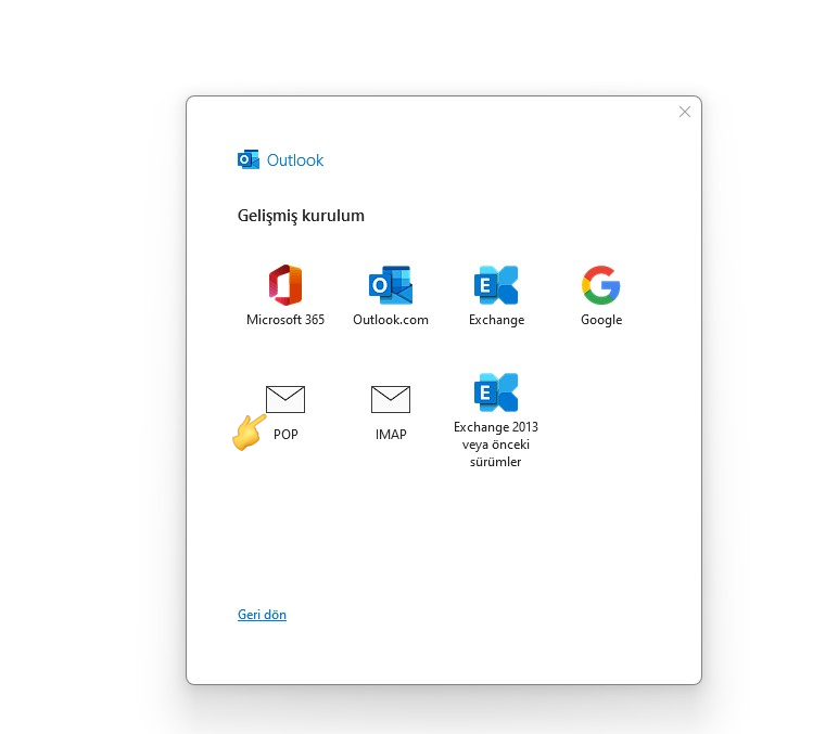 Outlook Mail Kurulumu - Atak Domain