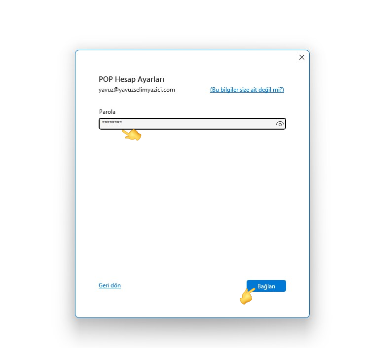 Outlook Mail Kurulumu - Atak Domain