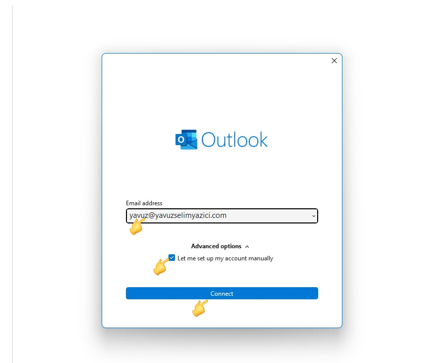 Outlook Mail Setup - Atak Domain