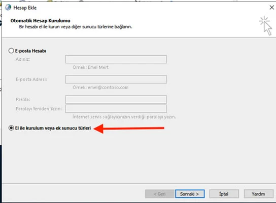 Outlook Mail Kurulumu - Atak Domain