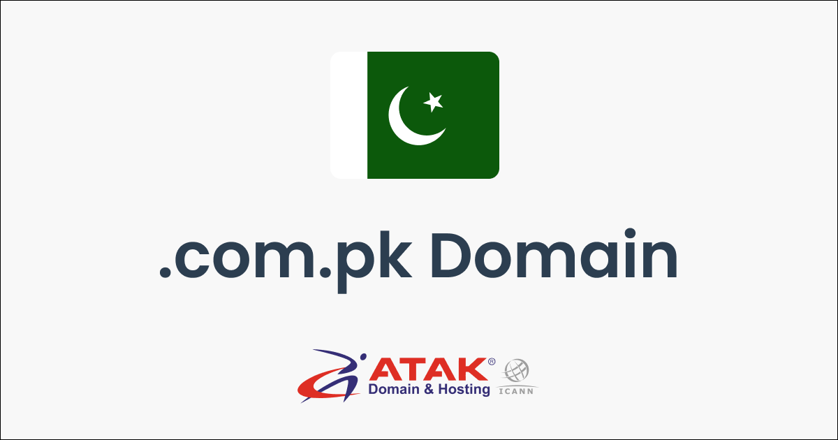 Buy a .COM.PK Domain - Pakistan Domain Registration